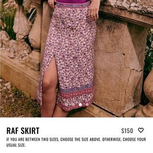 Sézane Raf skirt Mini Flowers Violet in size US10 or FR42